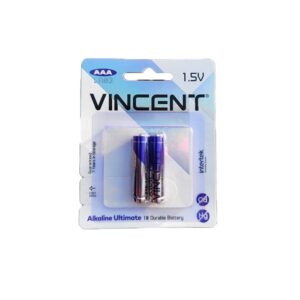 باتری نیم قلمی آلکالاین آلتیمیت جفتی vincent (وینسنت) 1.5 V